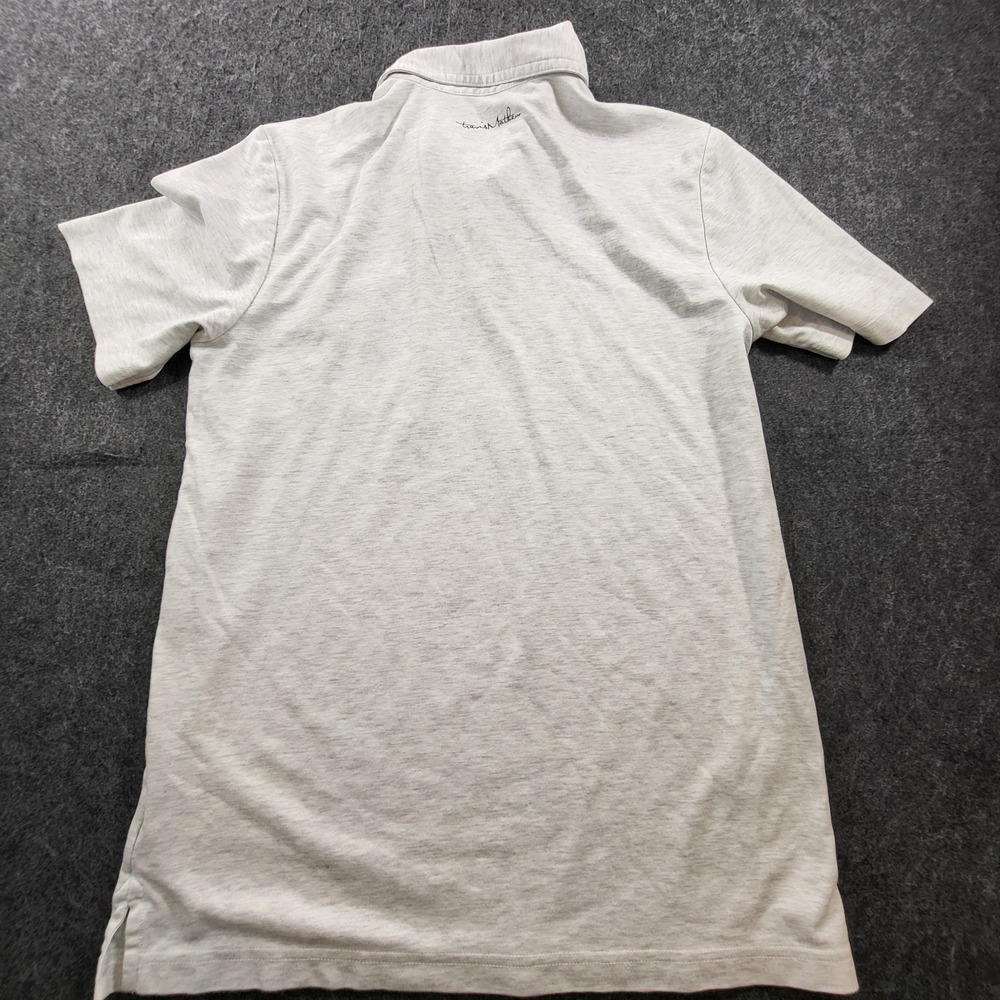 Travis Mathew Golf Polo Men's M Short Sleeve Performance Gray Stripes - Picture 8 of 11